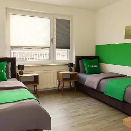 شقة Livemore24 - 2 In Wlan - Smart-tv - 24-7 Check-in Und Kueche