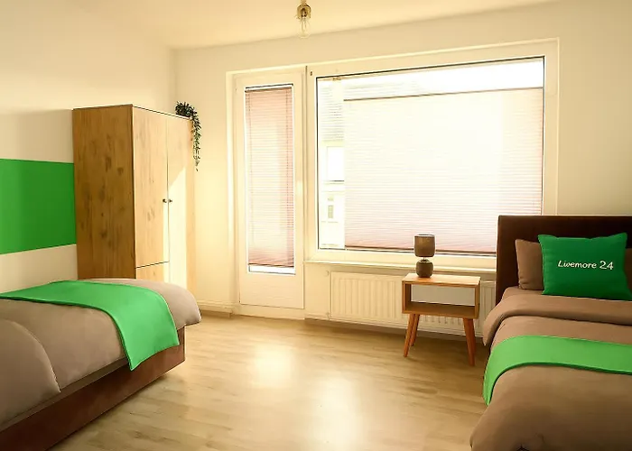 Apartment Livemore24 - 2 In Wlan - Smart-tv - 24-7 Check-in Und Küche *